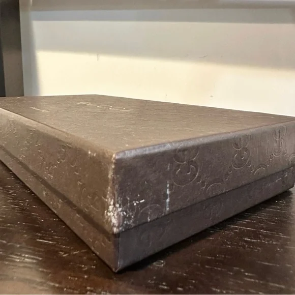 Gucci GG Canvas Zip Around Wallet Brown & Orange Leather Authentic - Picture 10 of 12